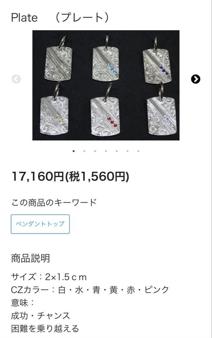 Roots （ルーツアイランド）シルバーネックレス4トップ 刻印あり