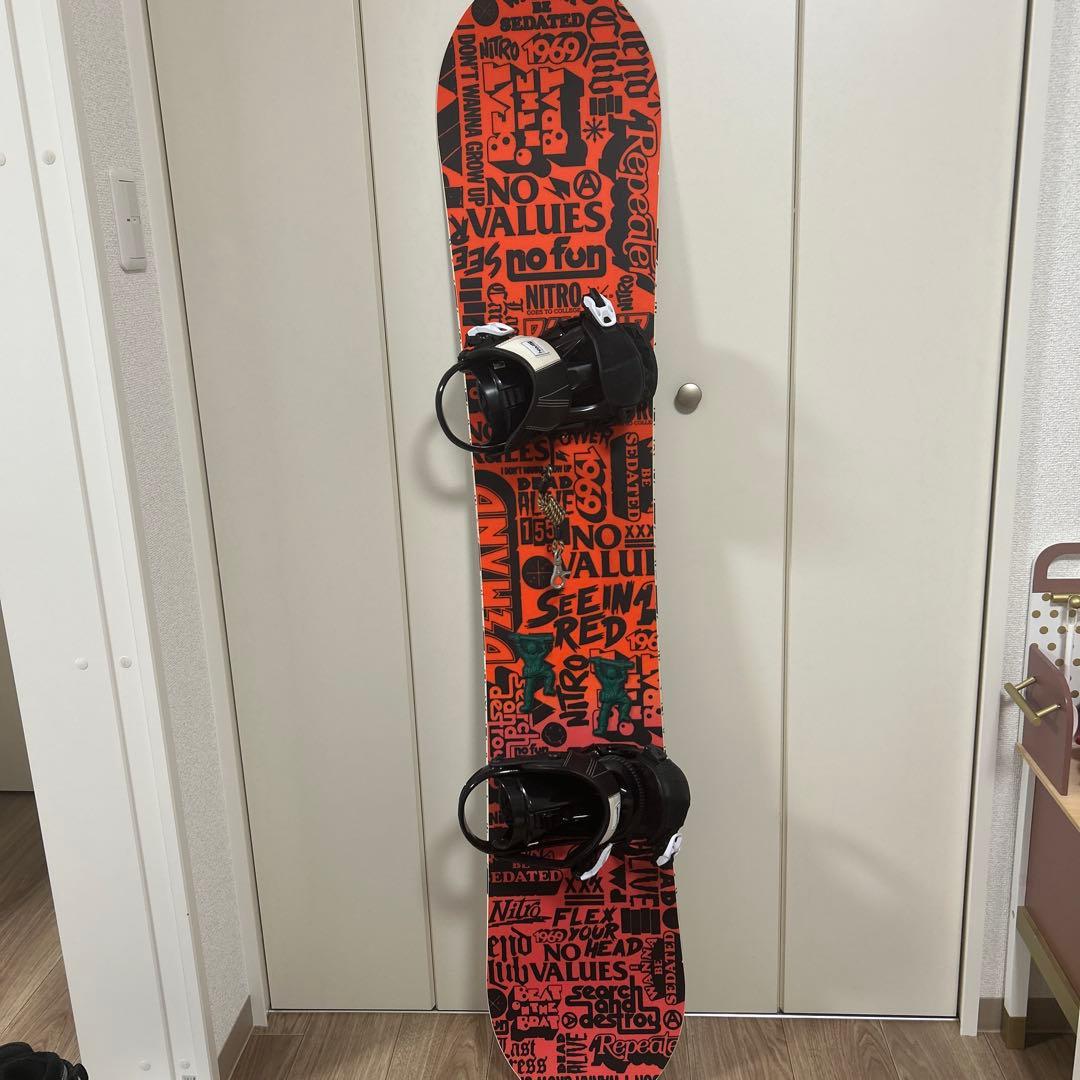 【すぐ滑れる】NITRO スノーボード 3点セット 25cm DEELUXE