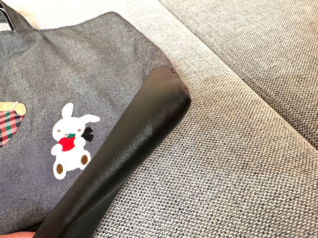 未使用　ファミリア デニムバッグ　バレエ