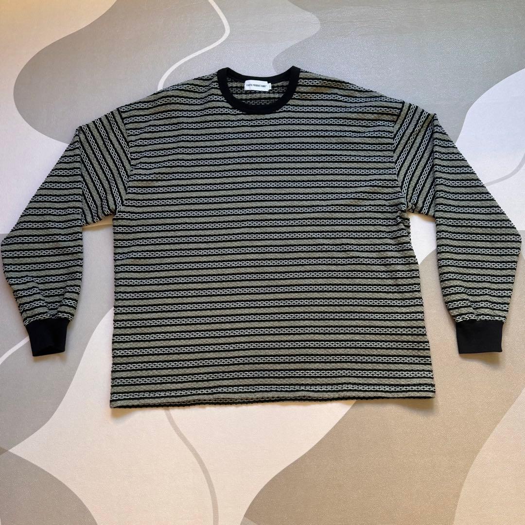 トップス COOTIE PRODUCTIONS Jacquard Border L/S