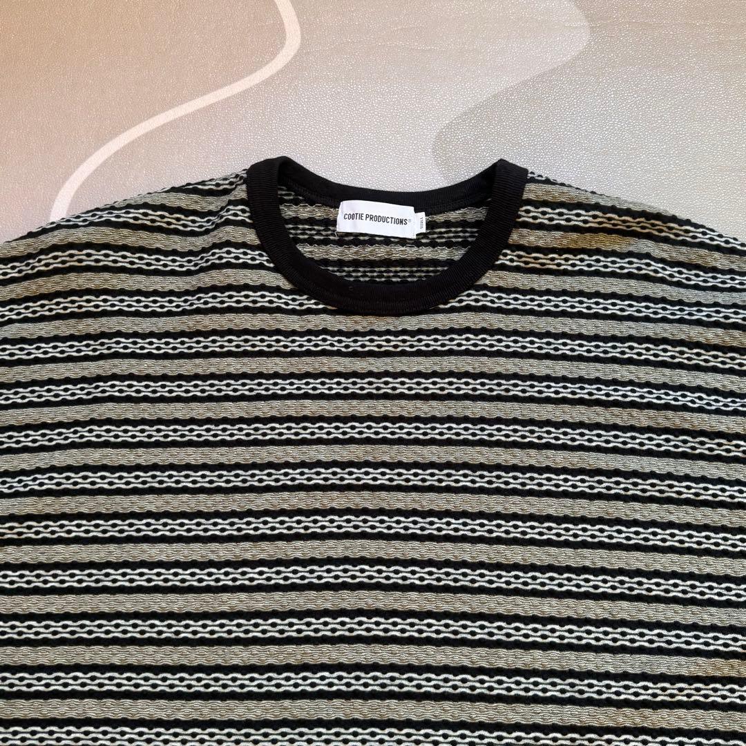 トップス COOTIE PRODUCTIONS Jacquard Border L/S