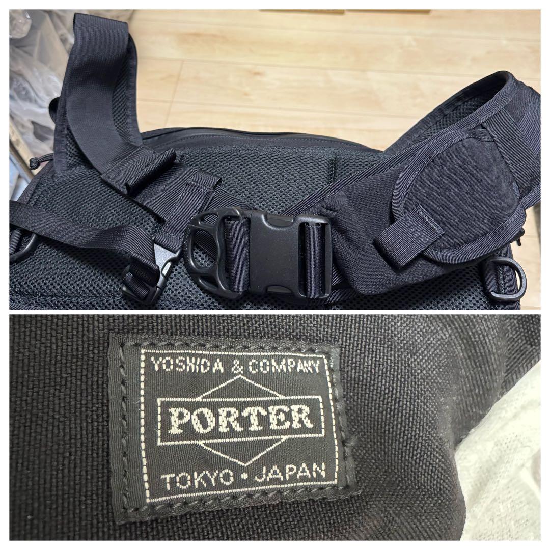 【新品同様】PORTER ポーター クランカーズ メッセンジャーバッグ（S）　黒