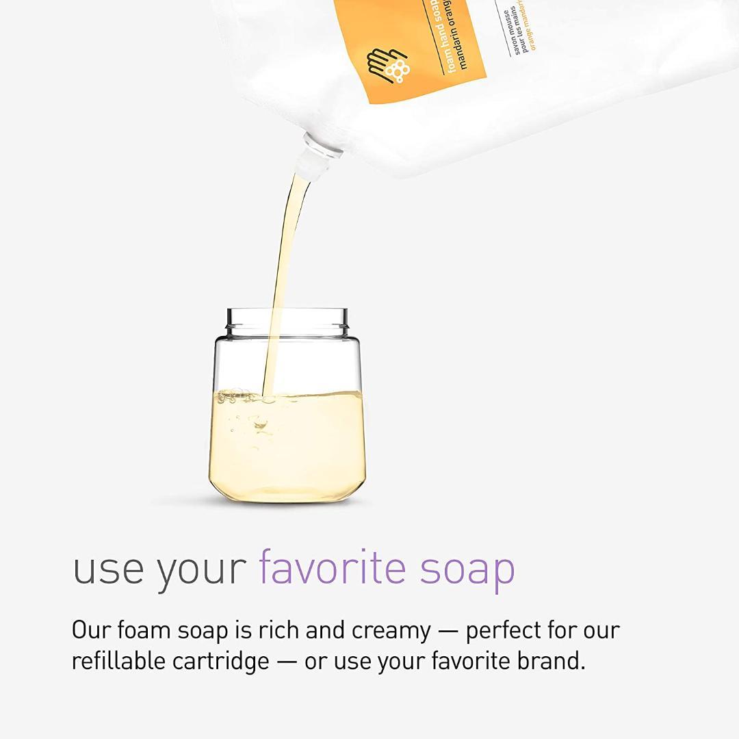 【泡タイプ】シンプルヒューマン タッチフリーフォームディスペンサー ツヤタイプ