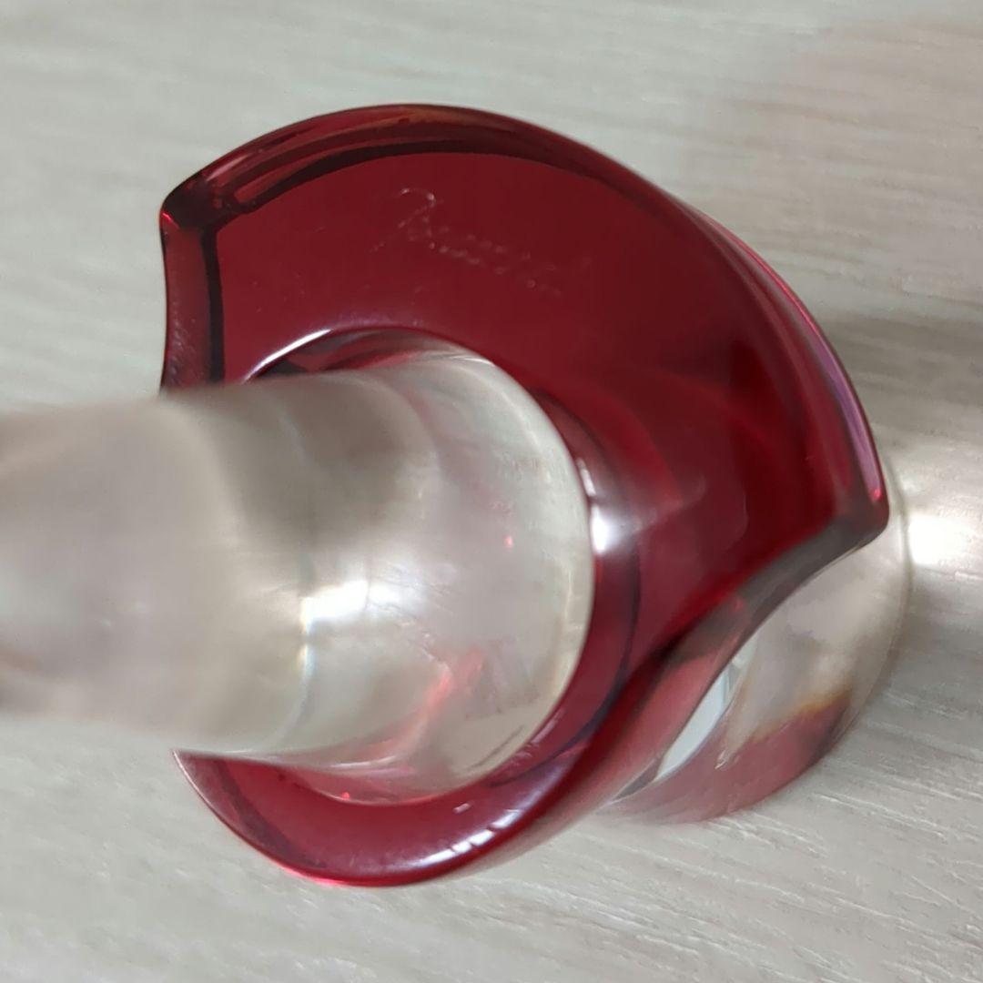 【希少】Baccarat　バカラ　リング　指輪　クリスタルレッド　14号