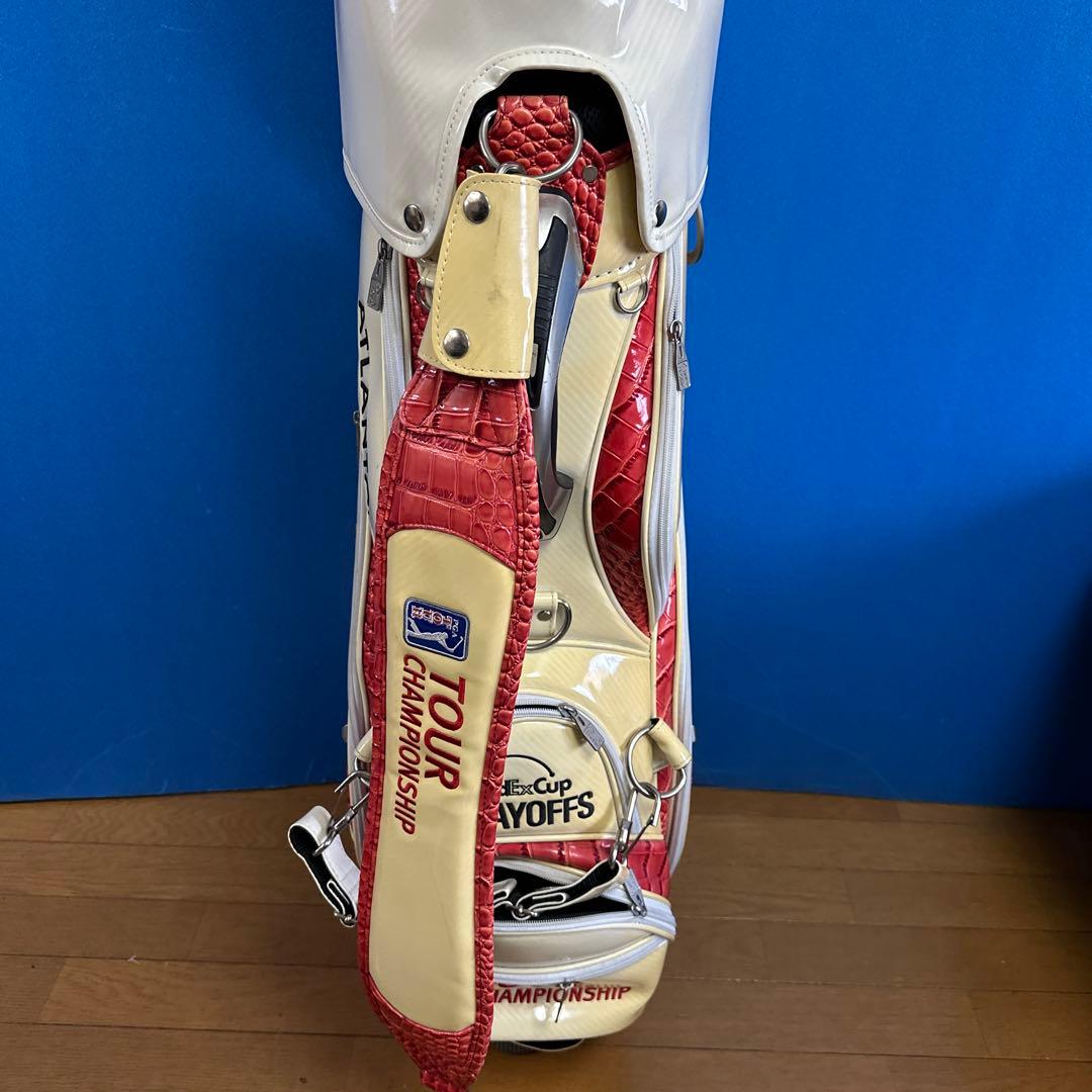 激レア モデル プロ PGATOUR 赤クロコ キャディバッグ 3点式