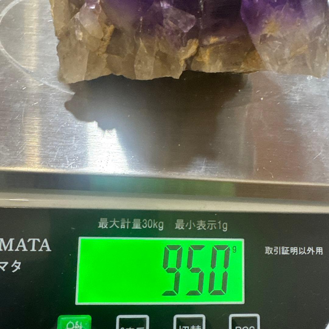 【高品質】ウルグアイ産 濃紫アメジスト 原石 クラスター 台座付