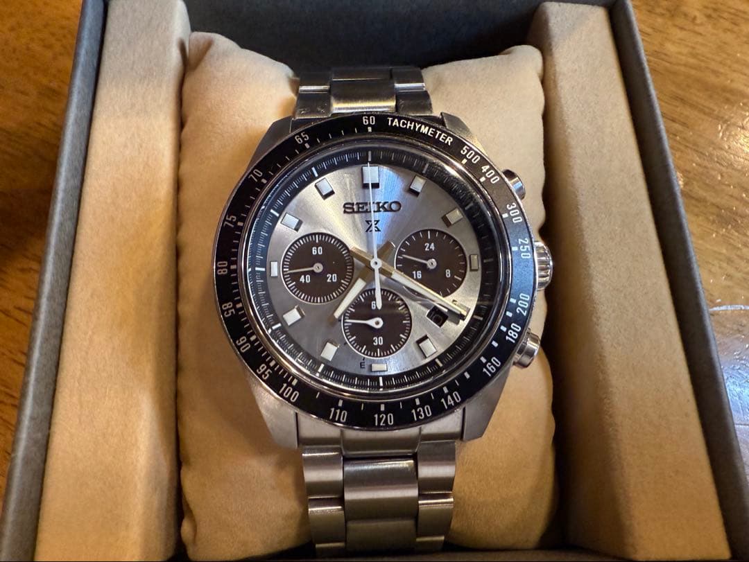 as 　スピードタイマー ソーラークロノグラフ SBDL109