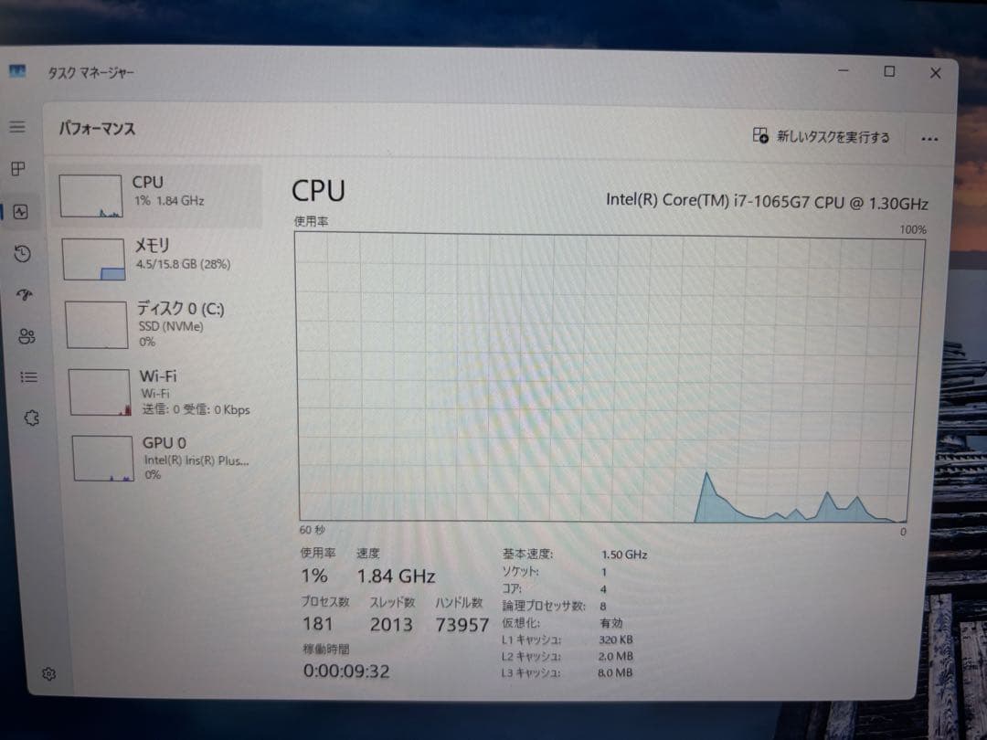Lenovo IdeaPad 5-15IIL05 Core i7 メモリ16GB