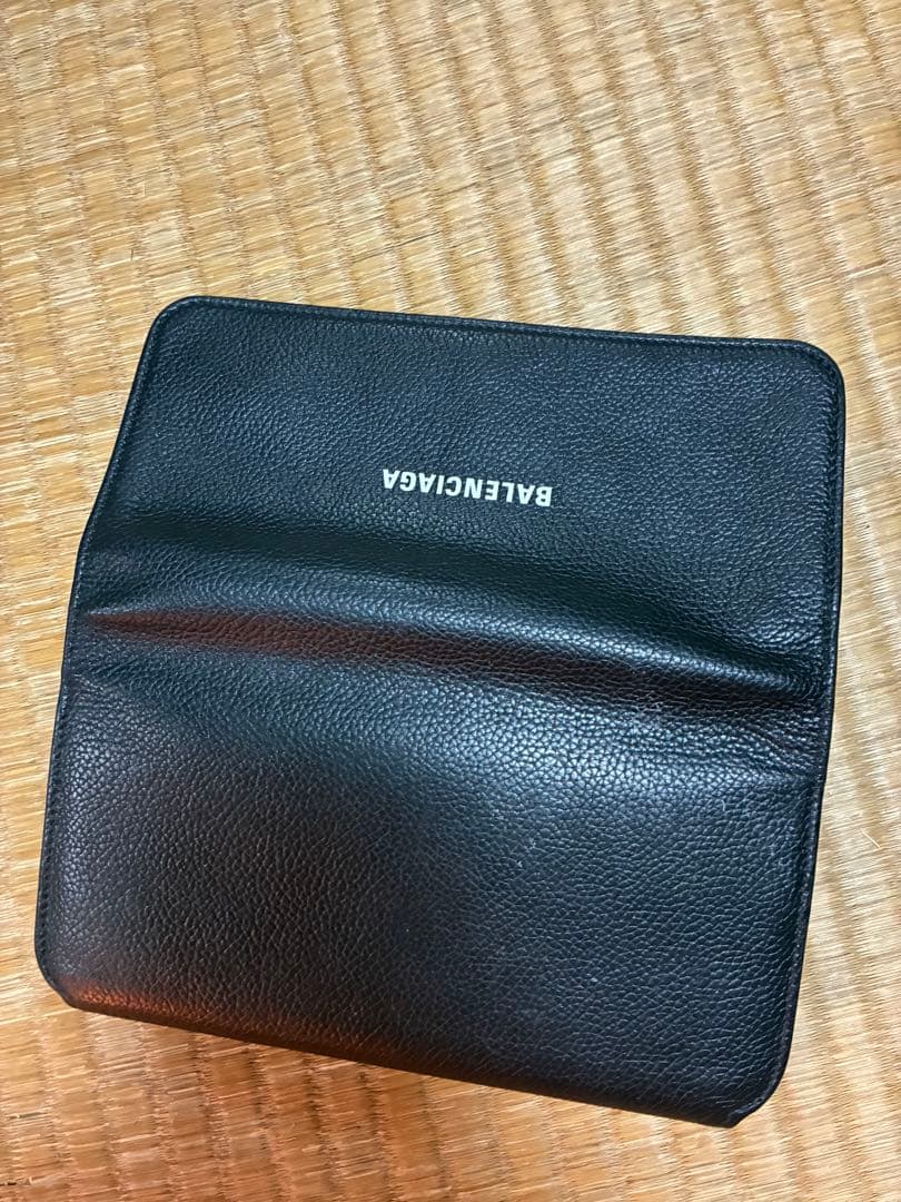 BALENCIAGA ブラック レザー 長財布
