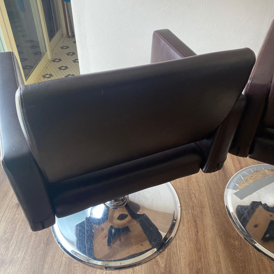 引き取り限定　美容院　椅子　スタイリングチェア 3脚セット