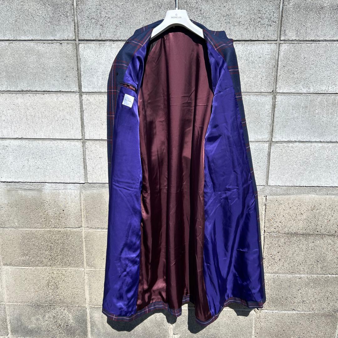 Paul Smith ポールスミス チェック柄ウールトレンチコート