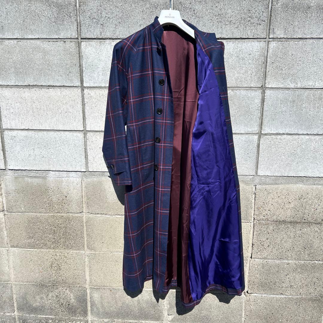 Paul Smith ポールスミス チェック柄ウールトレンチコート