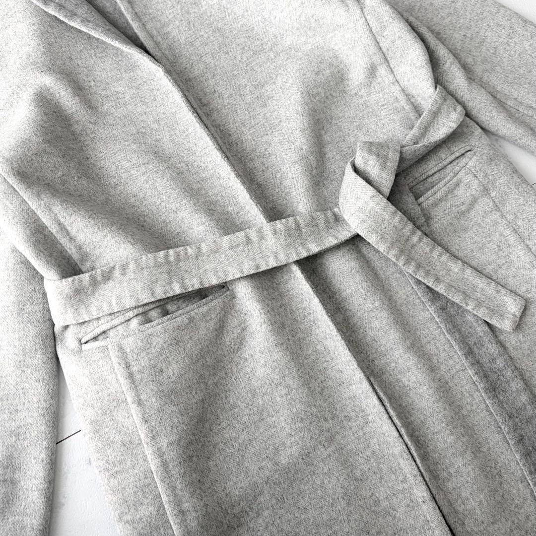 ウィムガゼット　リバーロングコート　ゆったり　ウール　フリーサイズ