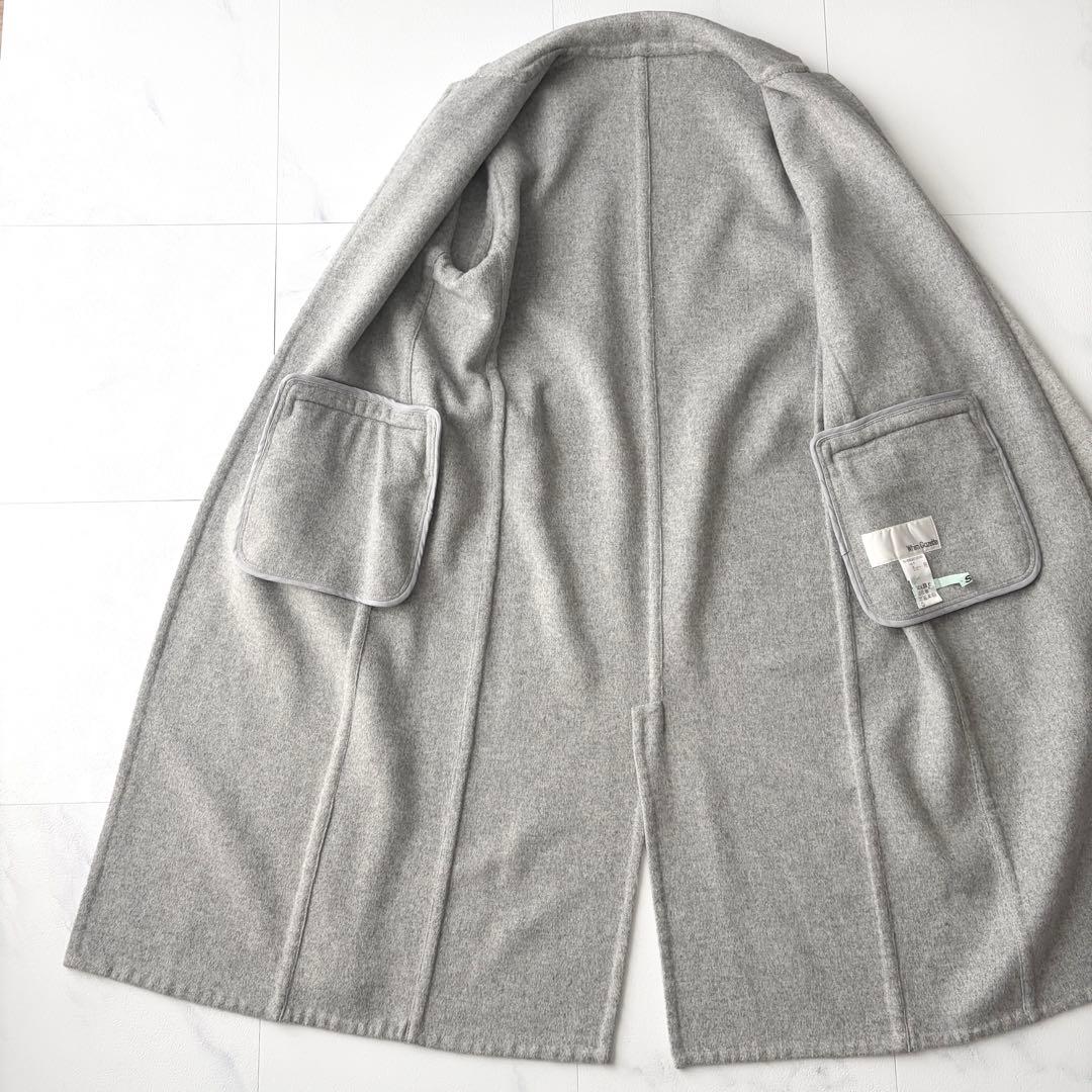 ウィムガゼット　リバーロングコート　ゆったり　ウール　フリーサイズ