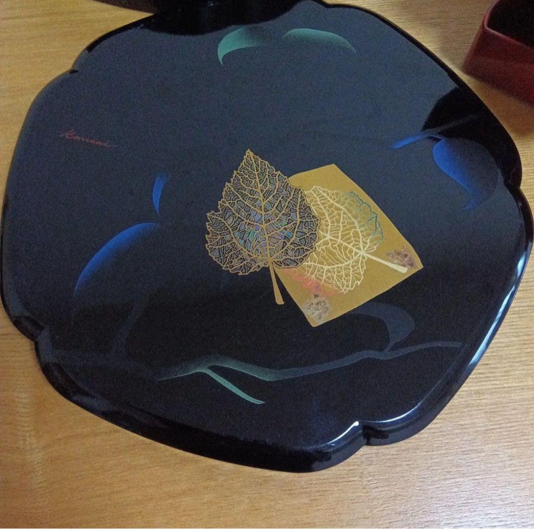 漆塗り八角形重箱 3段式