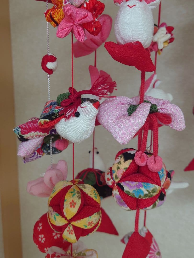 極美品　ハンドメイドひでばあちゃん作の縁起物のつるし雛　No.４