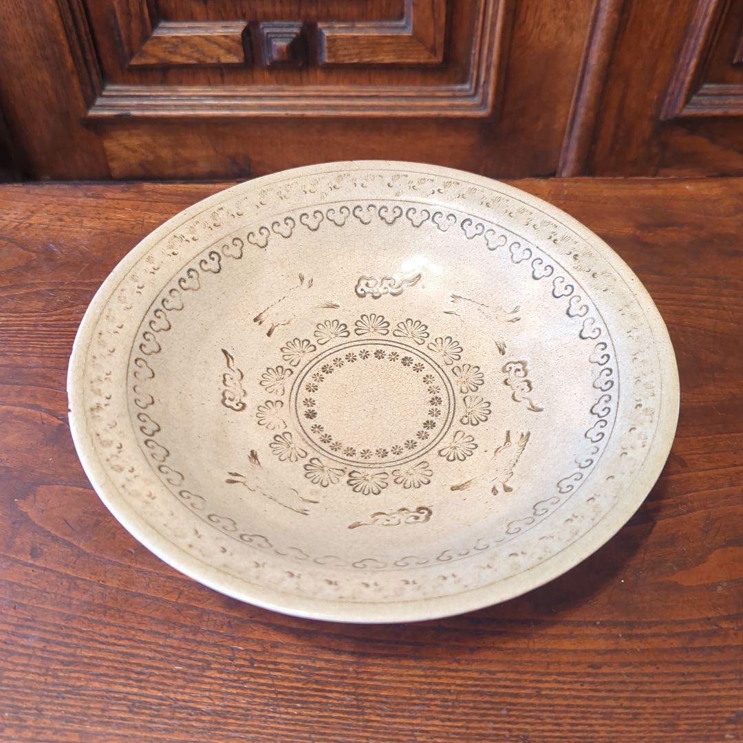 希少 献上手唐津 三島手皿 江戸時代中期〜後期