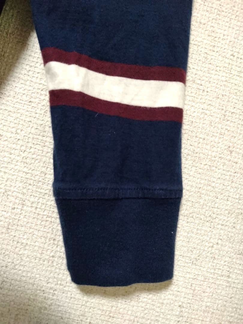 ラルフローレン　XL ラガーシャツ　ビッグポニー　ボーダー　長袖　シャツ　刺繍