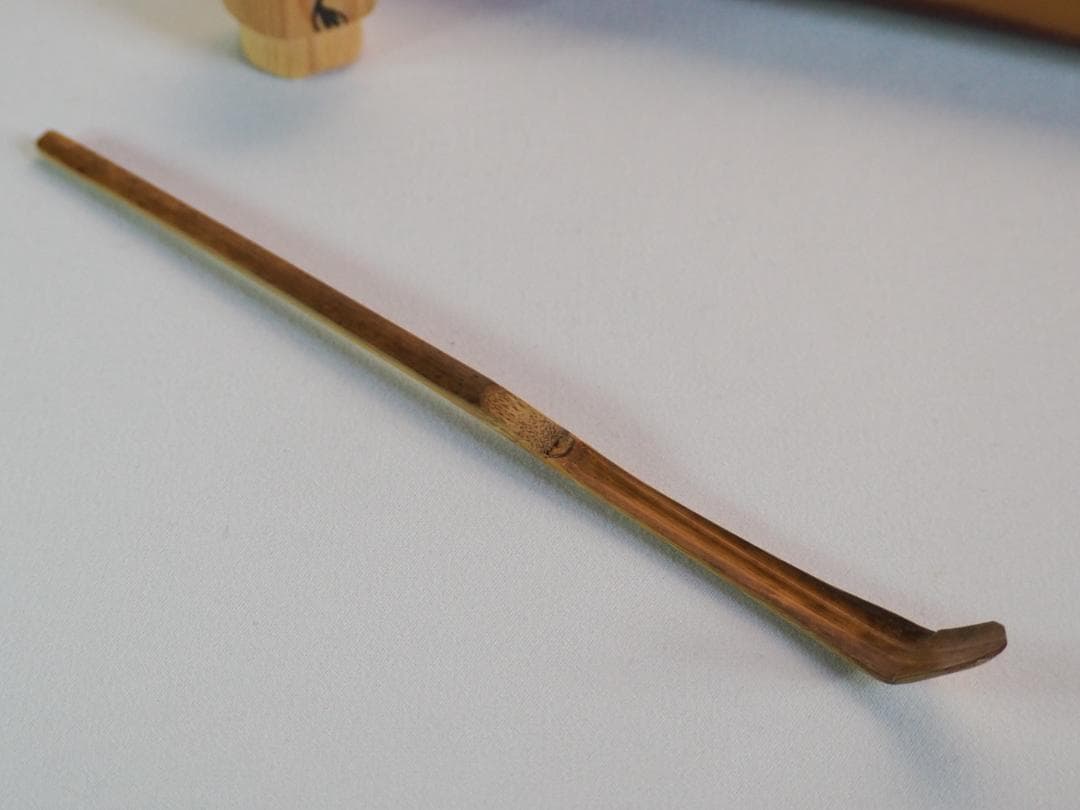 裏千家14世淡々斎御書付『竹茶杓：青山緑水』大徳寺503世管長 瑞巌宗碩自作