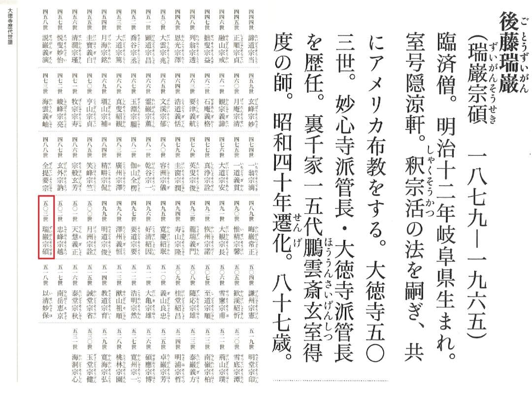 裏千家14世淡々斎御書付『竹茶杓：青山緑水』大徳寺503世管長 瑞巌宗碩自作