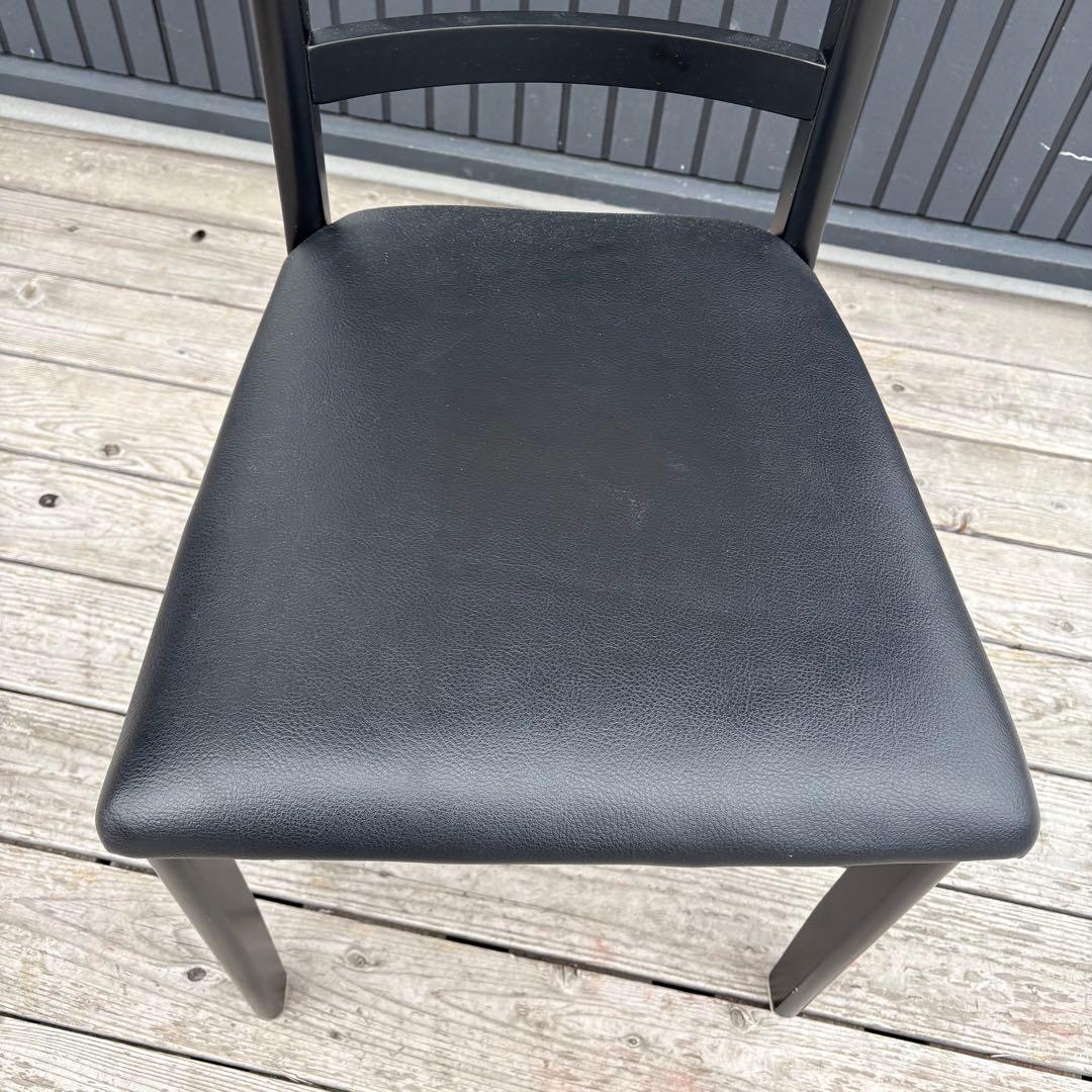②北欧レトロ サカイ工芸 プライウッド ベントウッドチェア ダイニングチェア 黒