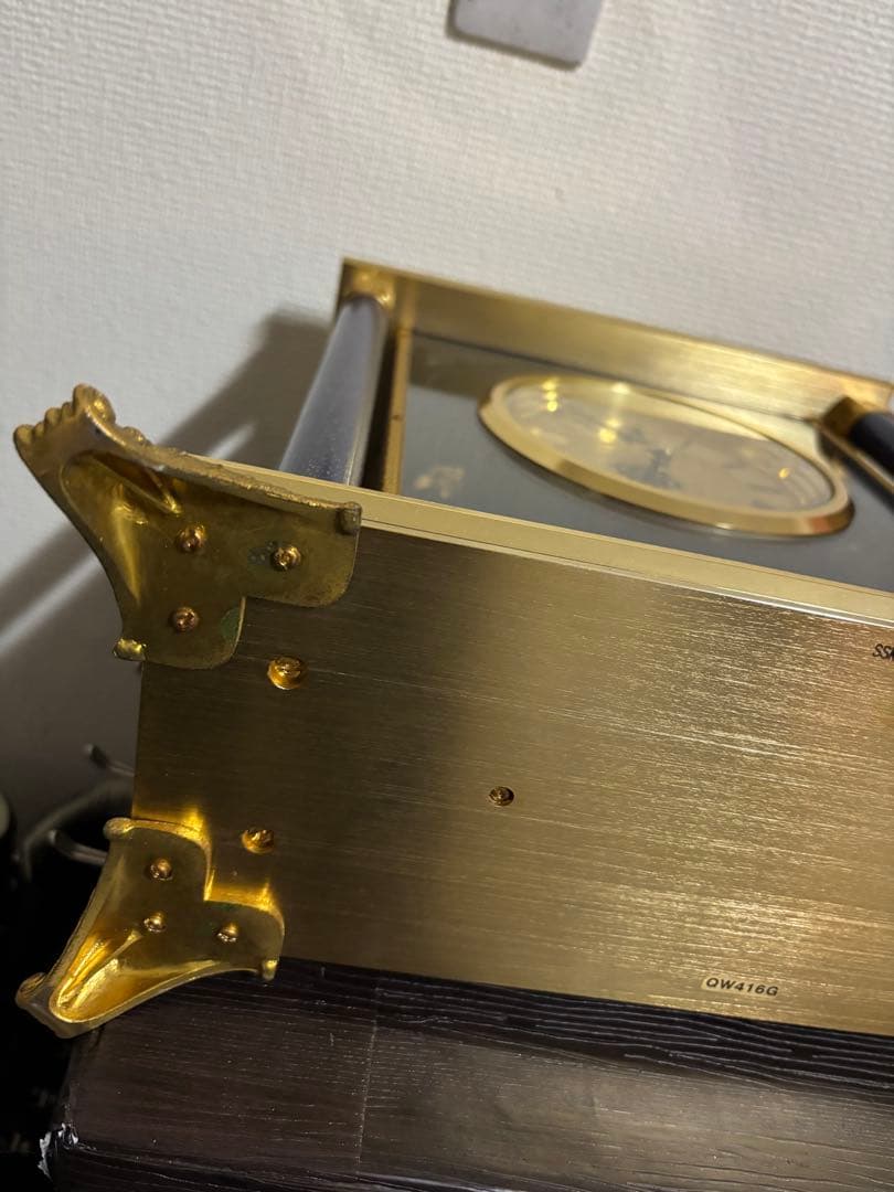 SEIKO セイコー 置時計 QW416G ネイビー 高級 豪華