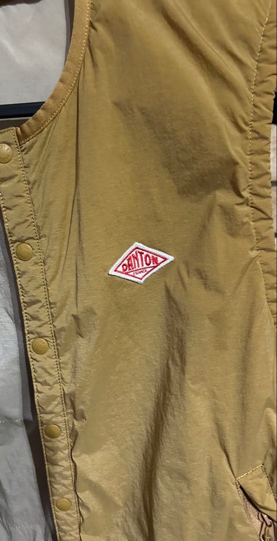 音 DANTON ダントン　ナイロンベスト　インナーベスト36