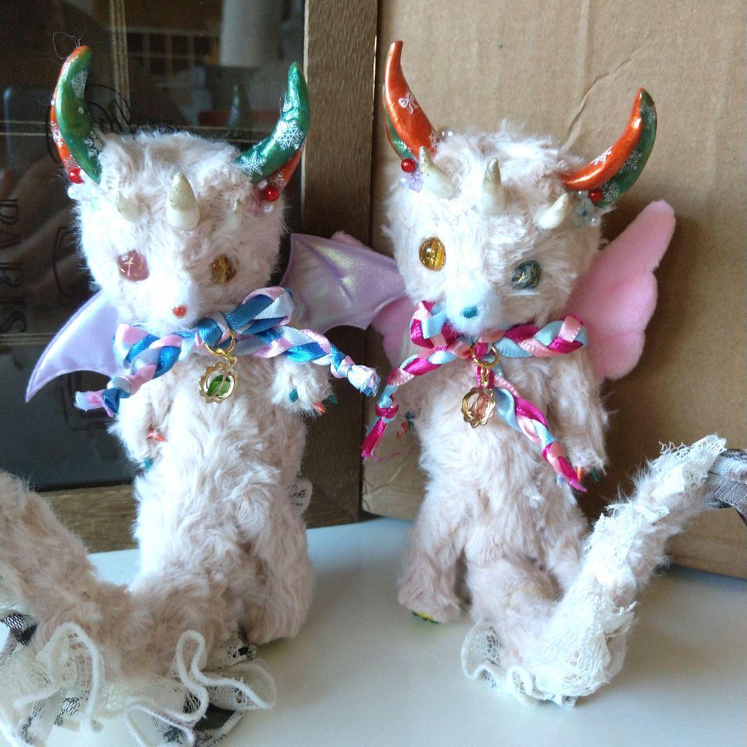 妖精？猫？うさぎ？狐？ 架空空想生物 アートドール ハンドメイド(説明欄必読)