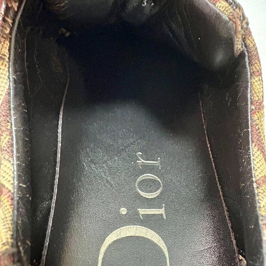 美品 Dior オブリーク柄 モノグラム ローカットスニーカー 37 24cm
