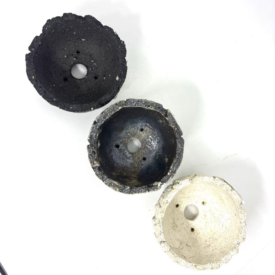 【3色セット】宮本果林 植木鉢 裂罅