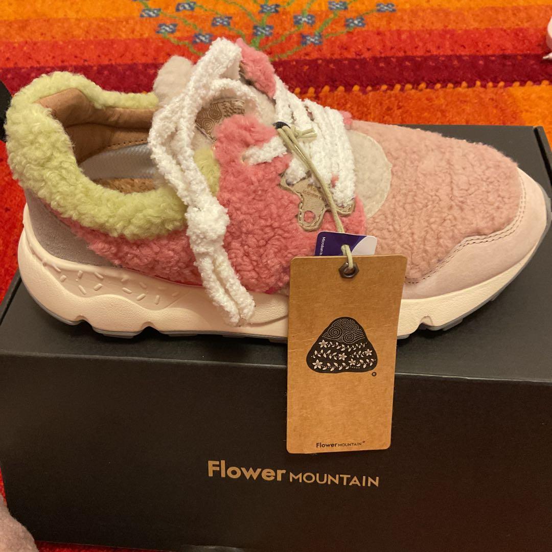 Flower Mountain スニーカー ピンク/グリーン