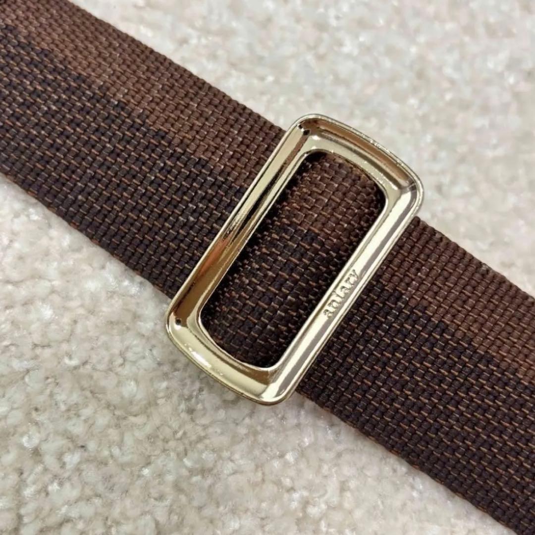 アニアリ　レザーボディバッグ　ワインレッド　ブラウン　ショルダー　aniary