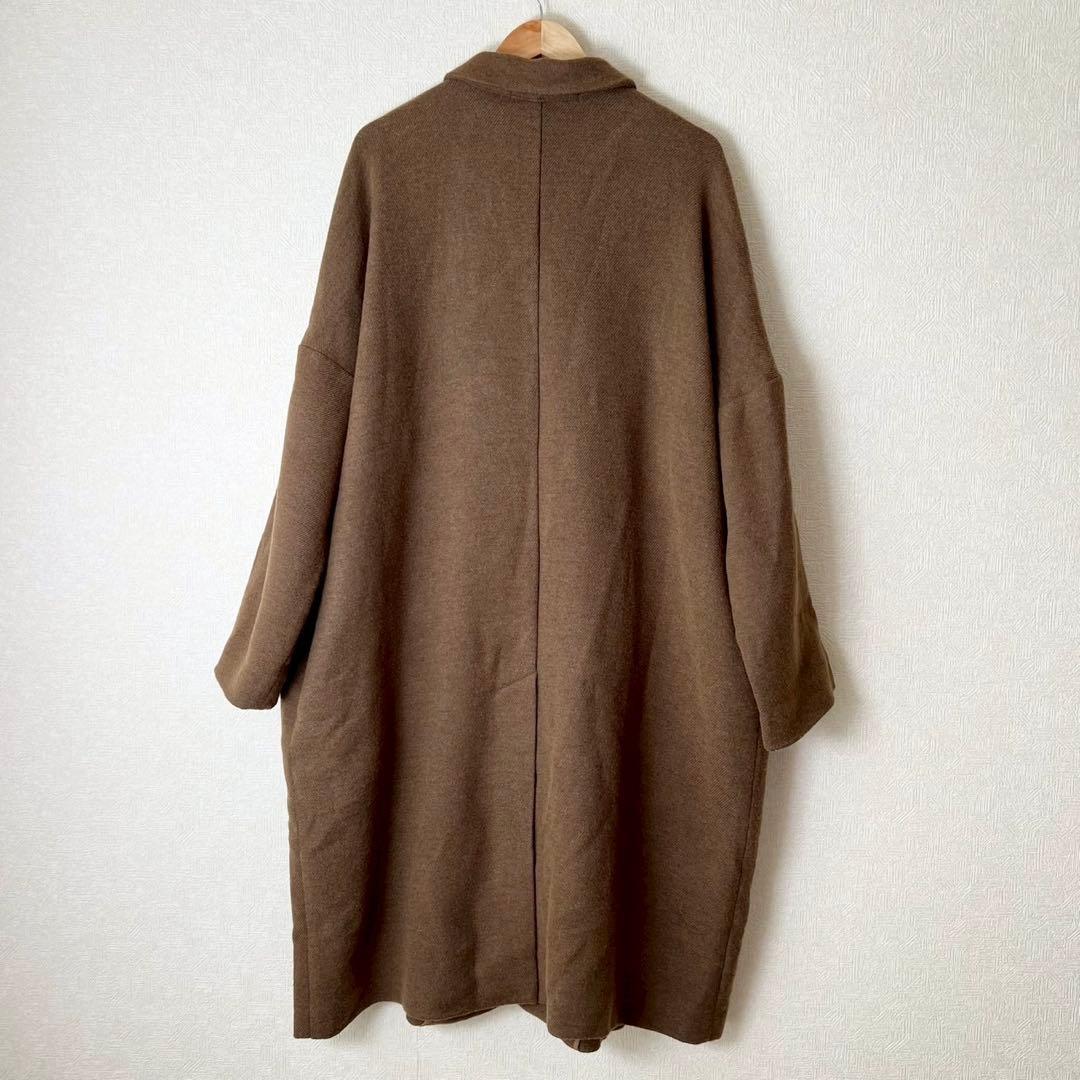 ALBUM DI FAMIGLIA 20AW ウール ルーズコート 片ポケット