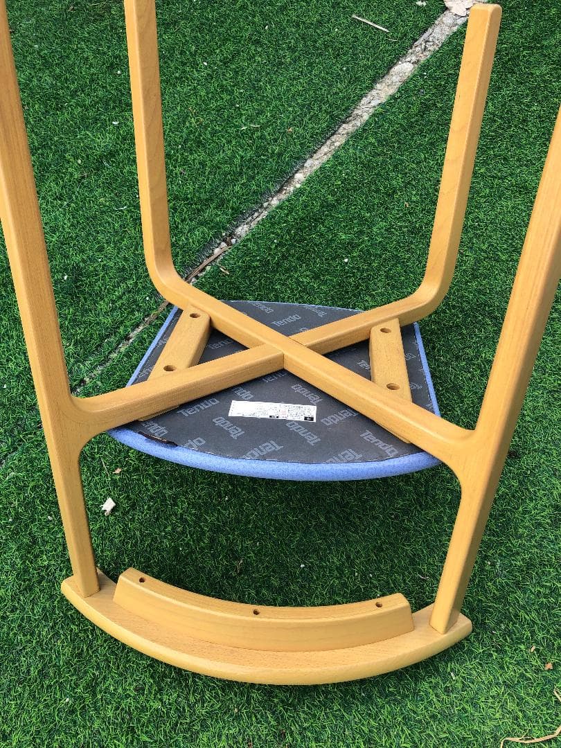 ●天童木工 椅子 イス 2脚 セット T-5348WB-ST型 天然木製フレーム