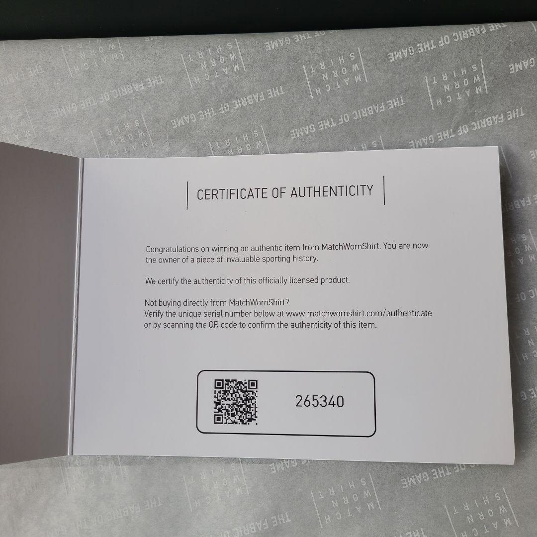 選手支給品サイン入り ジュリアス・ベック スペツィア・カルチョ カップ戦 ホーム