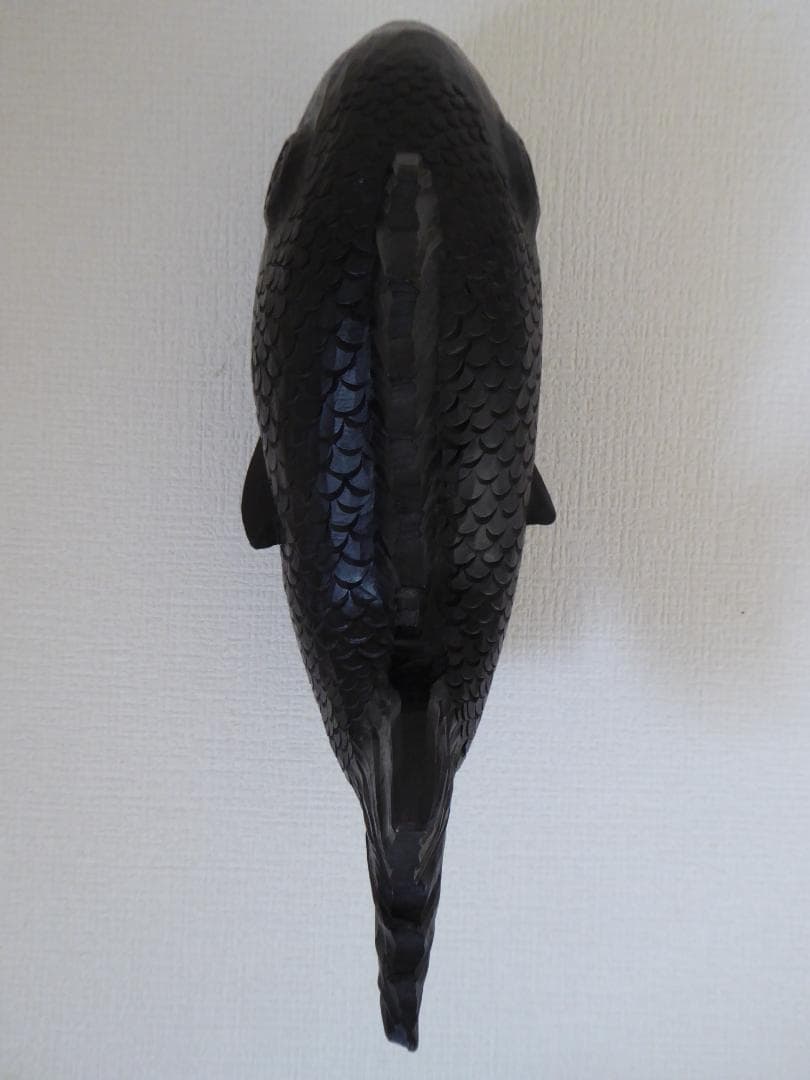 木彫り/一刀彫り/手彫り『魚』サカナ/さかな/木製/彫刻/置物/飾り/グッズ/A