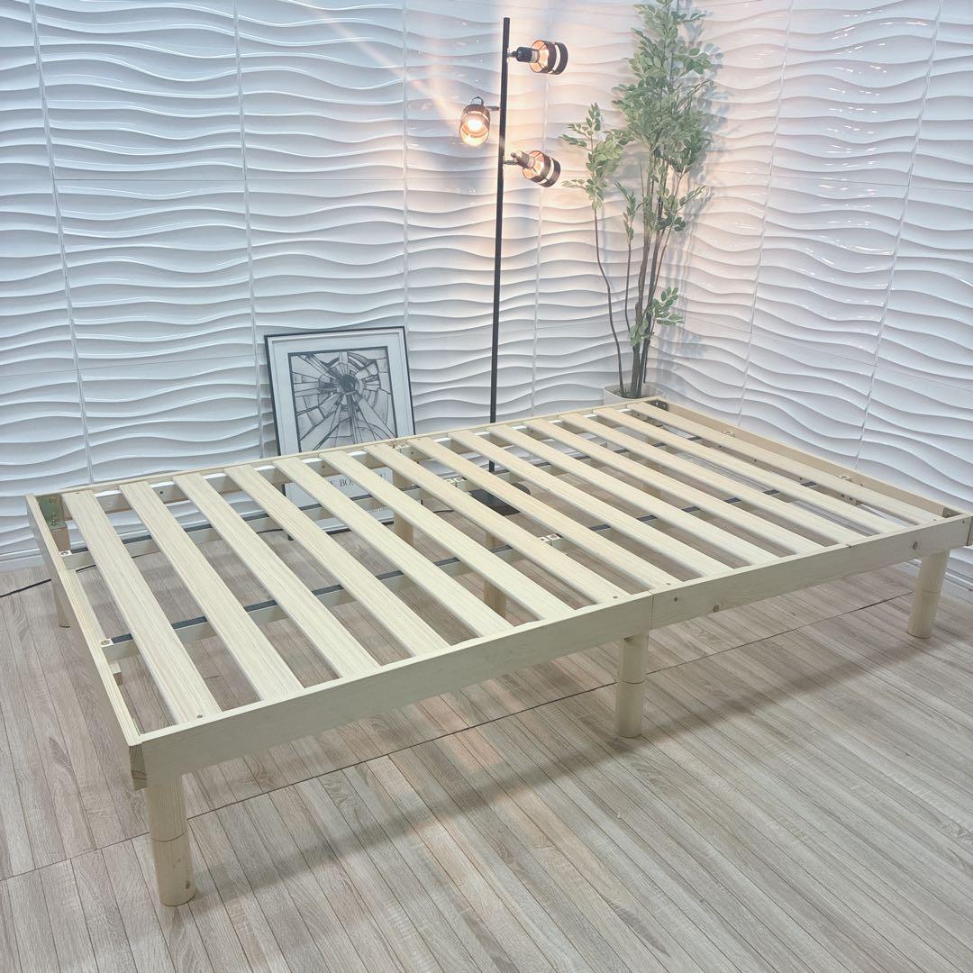 ◇大阪府全域 神戸市 配達料無料！◇すのこベッド◇ベッドフレーム◇セミダブル◇