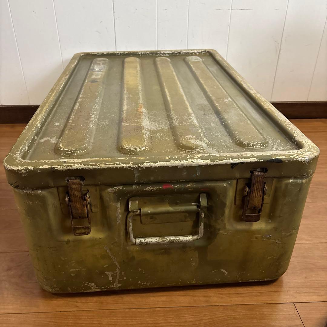 米軍　実物　アルミコンテナ　送料無料