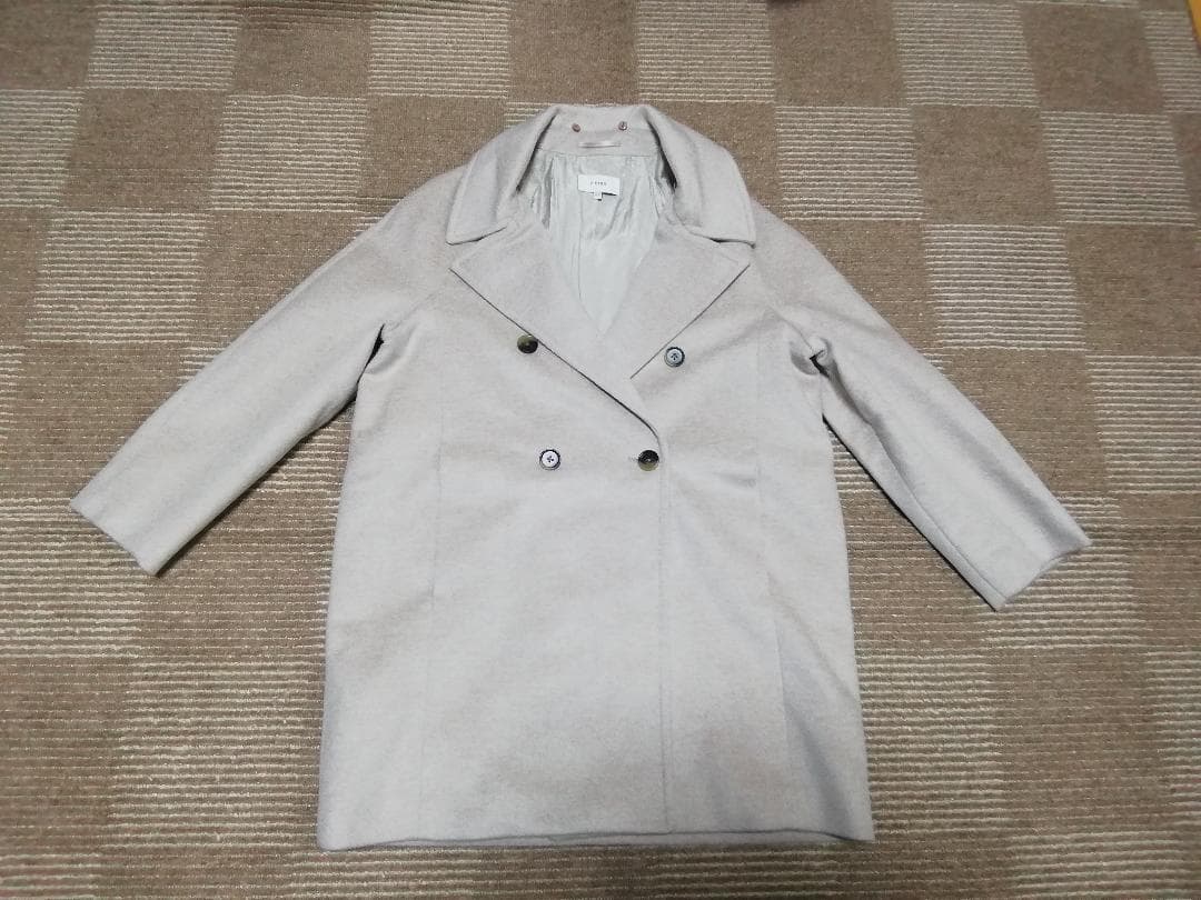 新品送料無料UK12/US8リースREISS lawsonウールコートベージュ