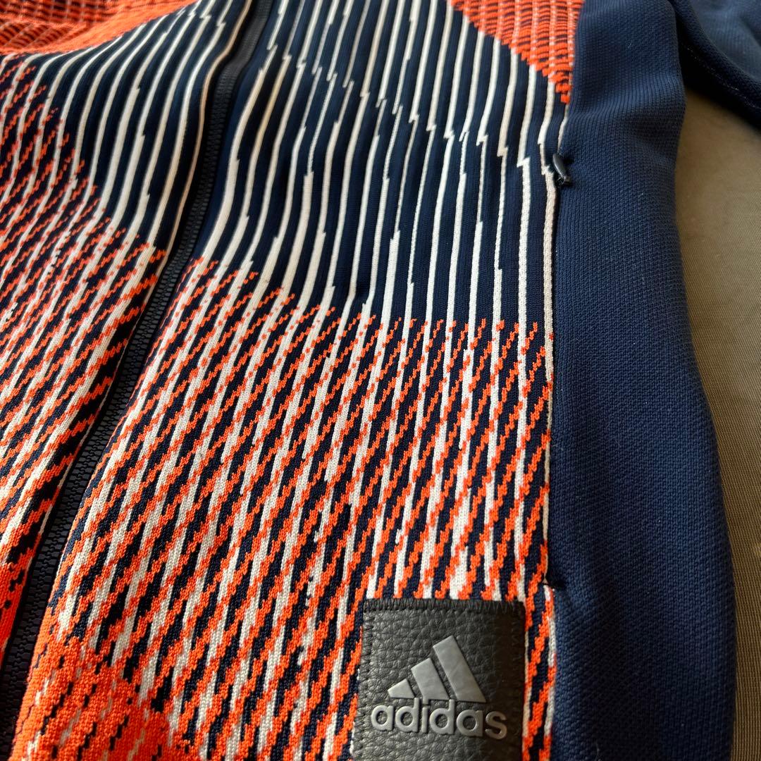 adidas 幾何学模様 フルジップサイクルジャージ