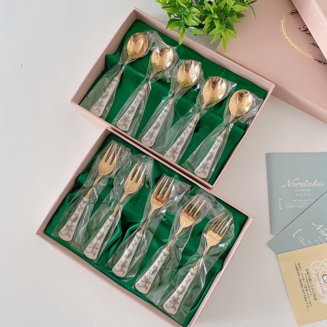 箱入り 未使用 ノリタケ カリフパレス カトラリー スプーン フォーク セット