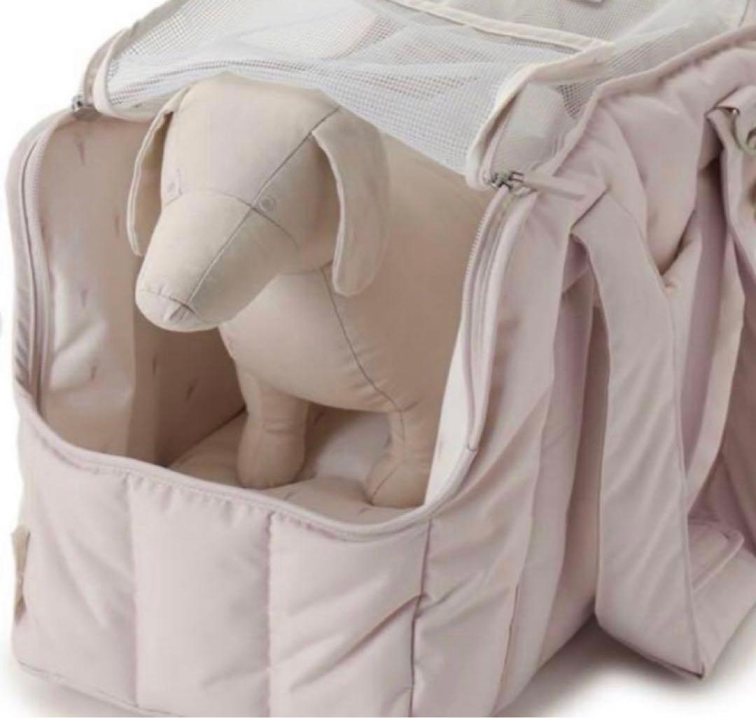 タグ保管＊ほぼ未使用＊ジェラートピケ⚠️中敷きなし　キルティングキャリーバック