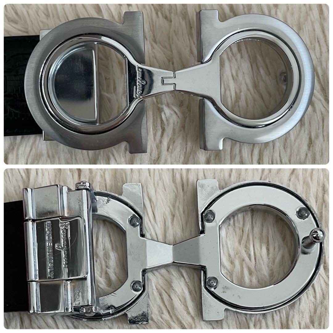 かんたむ様　美品　フェラガモ　ダブルガンチーニ　型押しベルト