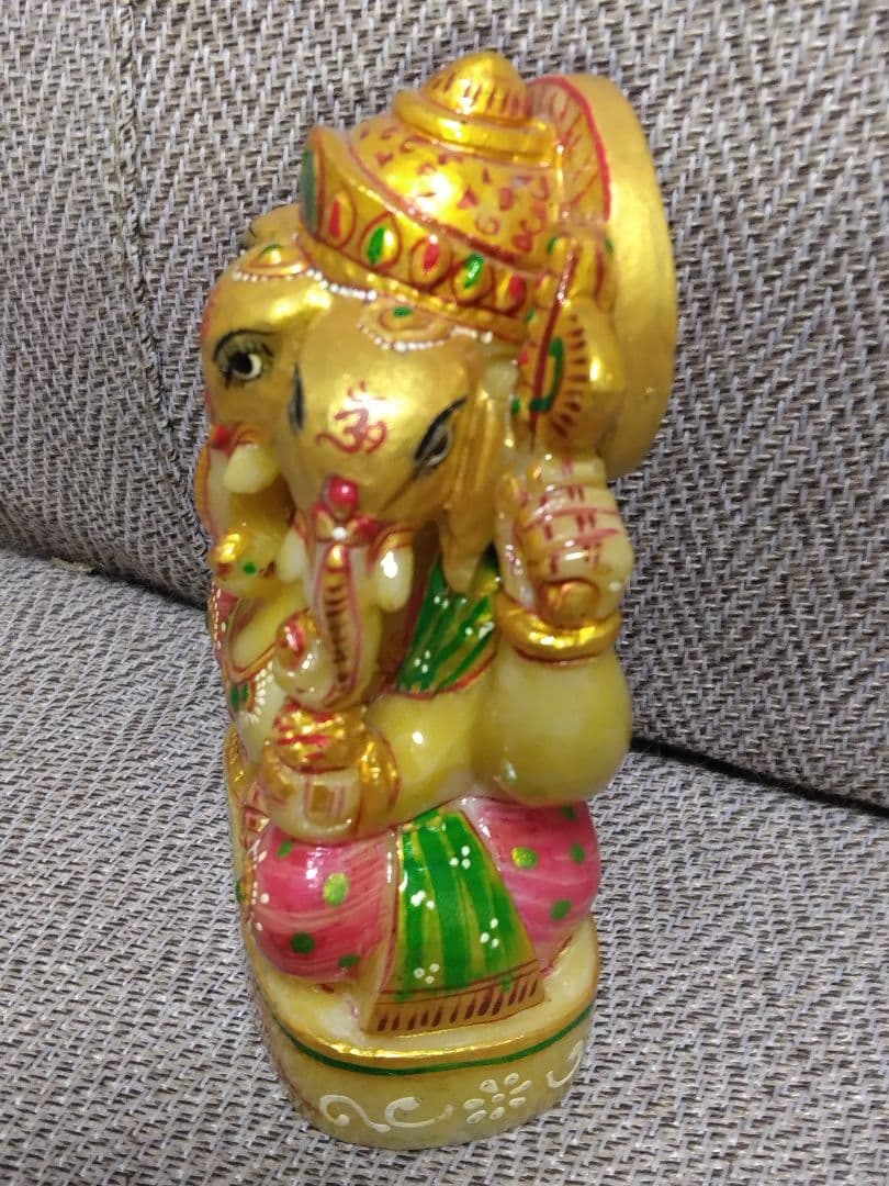 金運アップ　レア　3フェイス　イエローアベンチュリン　ガネーシャ
