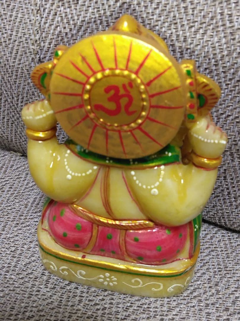 金運アップ　レア　3フェイス　イエローアベンチュリン　ガネーシャ