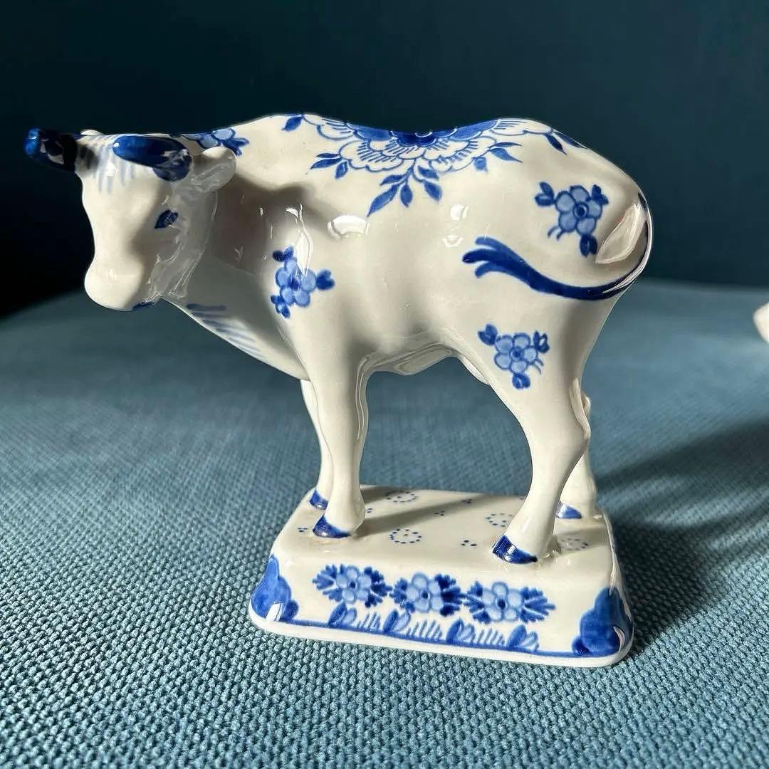 オランダ　デルフト フィギュリン　陶器　置物　　ハンドペイント