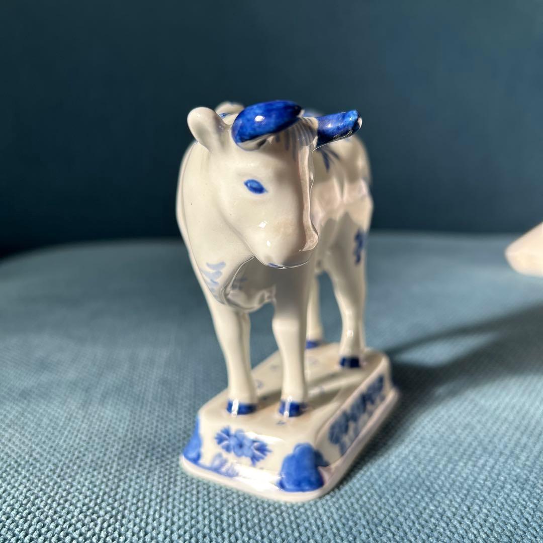 オランダ　デルフト フィギュリン　陶器　置物　　ハンドペイント