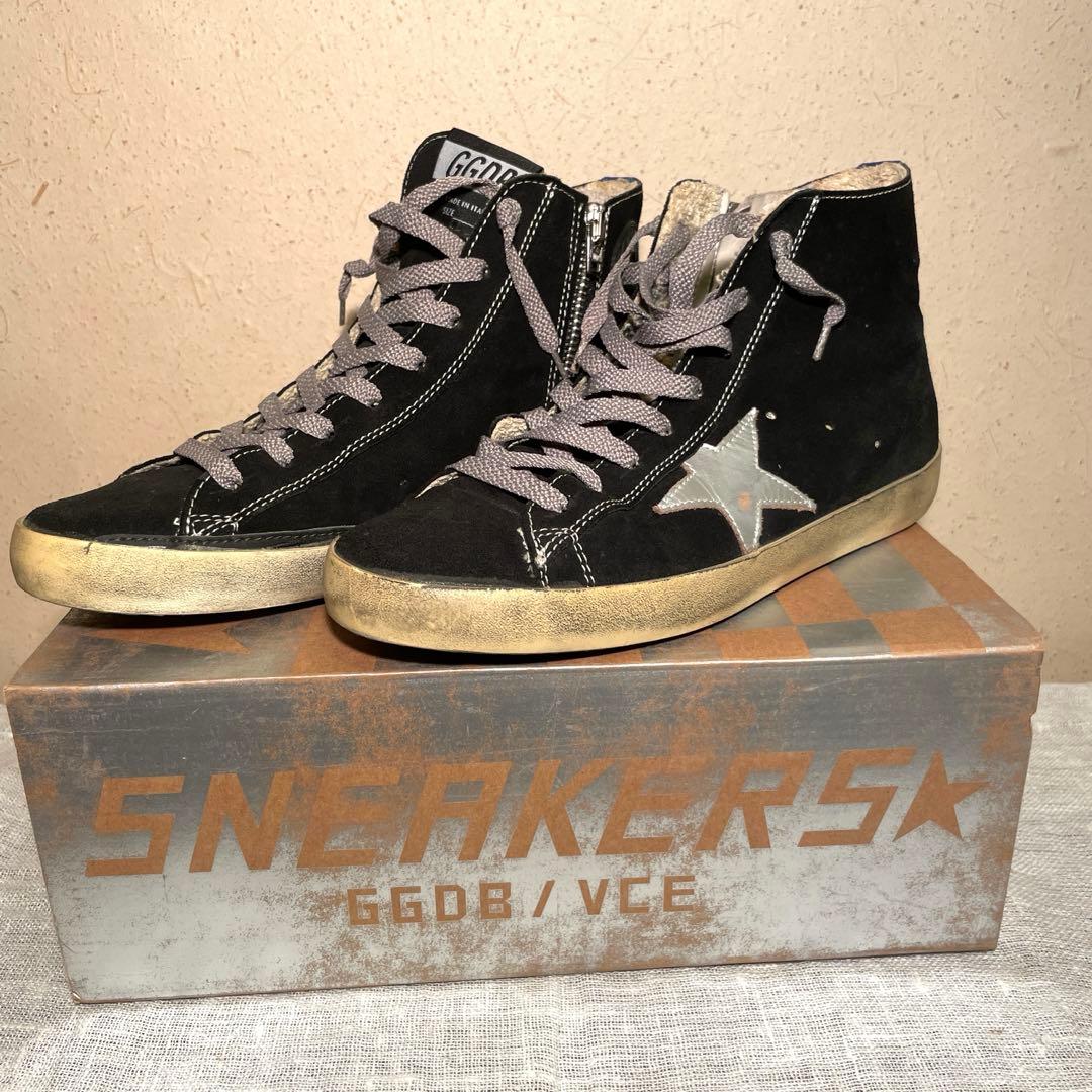 【最安値 】【レア】★ゴールデングース スニーカー 黒 38