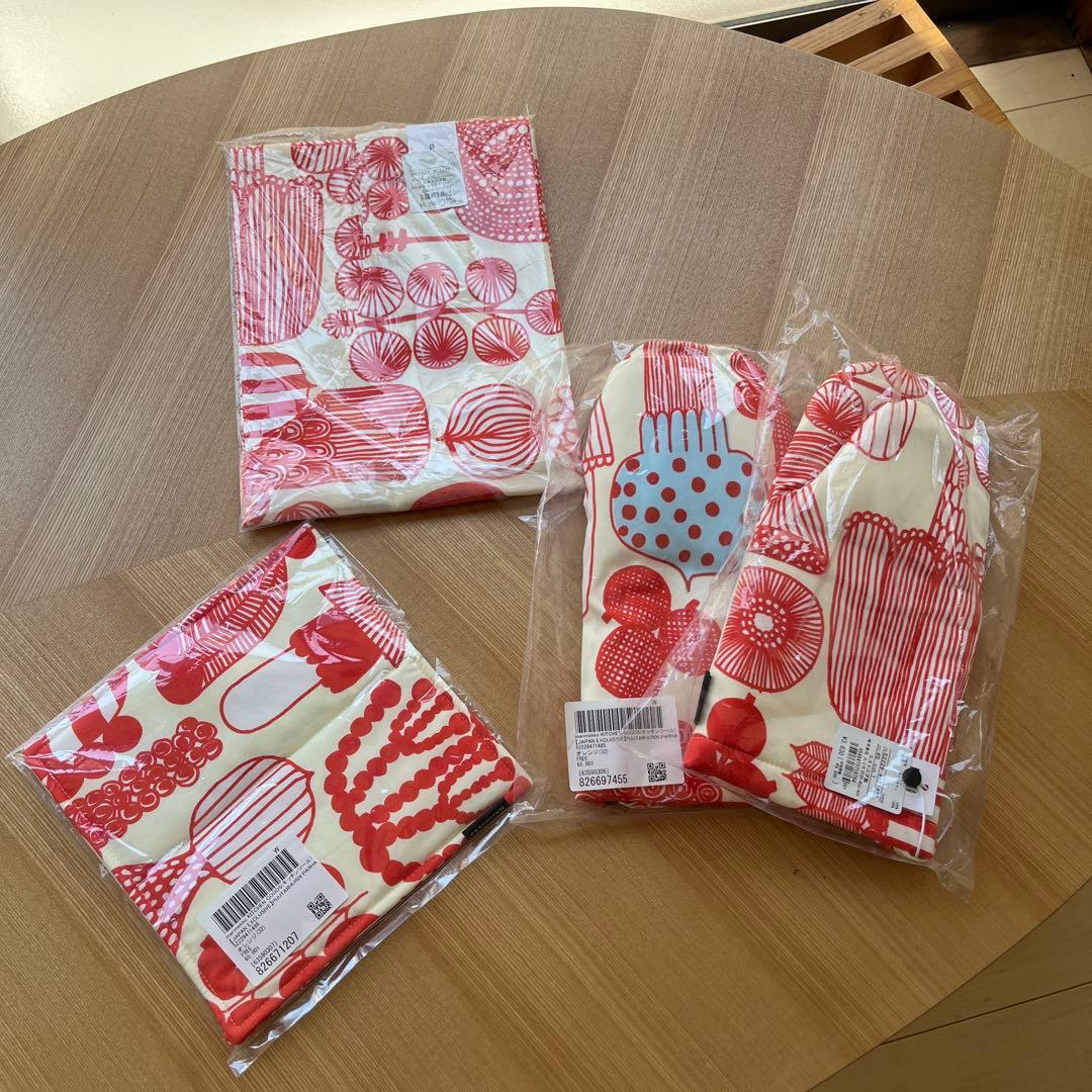 マリメッコ エプロン ミトン ポット Puutarhurin Parhaat