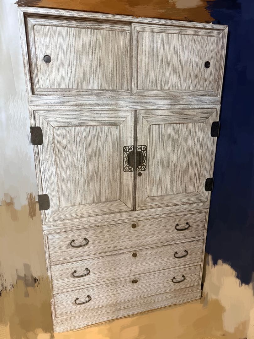 【値下げ】送料込み　中古　桐箪笥　着物　3段構成